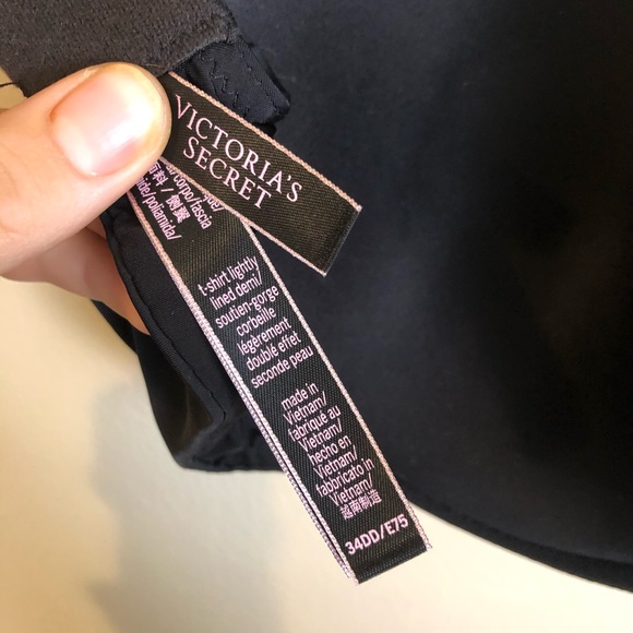 SOLD Black VS T-Shirt Lightly Lined Demi Bra - Picture 4 of 4